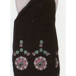 Scarf or wrap burgundy flower pashmina